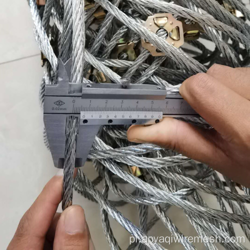 Stalowy kabel walcowany netto GPS2 Rockfall Borping Netting